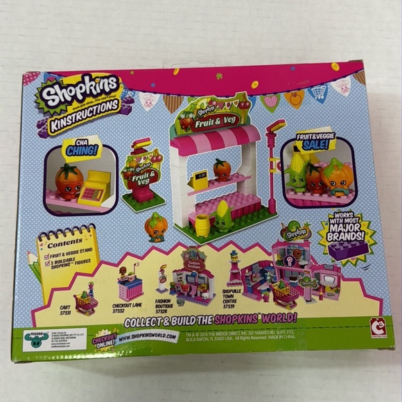 Shopkins Kinstructions Fruit & Veggie Stand 101 pcs - Picture 2 of 7